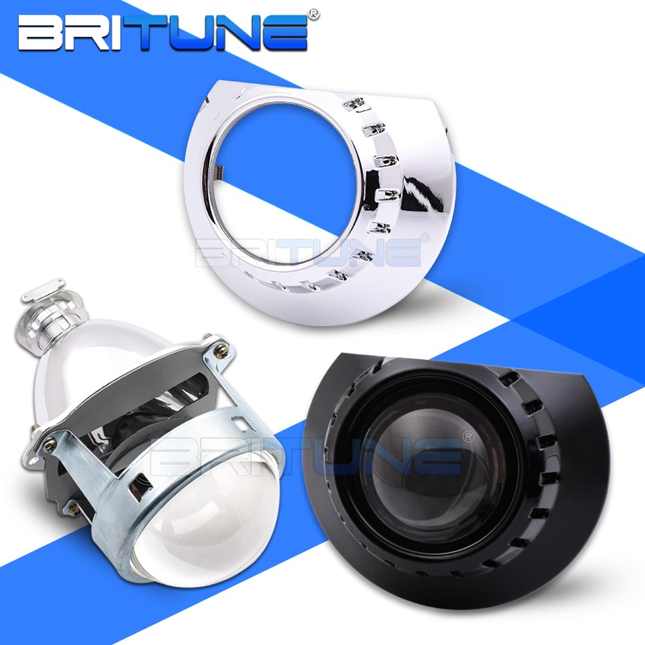 Britune Bi-xenon โปรเจคเตอร์สําหรับ BMW E46 ZKW/AL ฮาโลเจนไฟหน้าเลนส์ปรับแต่งอัพเกรดโลหะเต็มรูปแบบ 3