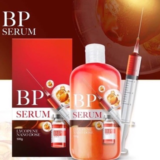 โลชั่น BP SERUM / BP Booster  LYCOPENE บีพีเซรั่ม ไลโคปีน เซรั่มฉีดผิวขาว ​โลชั่น​BP วิตซี 500g  (ขวดแดง)