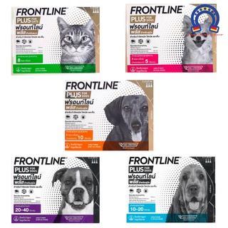 SALE!!! Frontline Plus กำจัดเห็บหมัดสุนัขและแมว ฆ่าเห็บ ฆ่าหมัด  เห็บแมว หมัดแมว เห็บหมา หมัดหมาฟรอนท์ไลน์