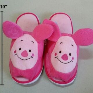 ลิขสิทธิ์แท้ รองเท้าอยู่บ้าน slipper ลาย Pilet พิกเล็ต ขนาด 10 นิ้ว