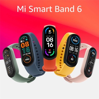 Xiaomi Mi Band 6 สร้อยข้อมือสมาร์ท NFC ออกซิเจนในเลือด เครื่องติดตามการออกกำลังกาย Heart Rate Bluetooth Waterproof MI band 6 Smart Watch