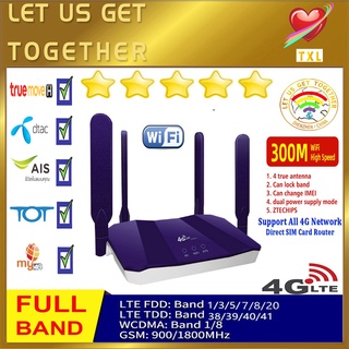 4G / LTE Router Gateway 4G 3G บรอดแบนด์มือถือฮอตสปอตไม่ จำกัด โมเด็มแบบพกพา Wifi Router Sim เสาอากาศ WAN / LAN พอร์ต R8B