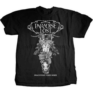 Qwe122ev เสื้อยืดผ้าฝ้าย พิมพ์ลาย PARADISE LOST - Draconian Times - Official AF123SD37315สามารถปรับแต่งได้