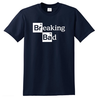 เสื้อยืดแขนสั้น คอกลม ผ้าฝ้าย 100% พิมพ์ลาย Breaking Bad คุณภาพสูง สําหรับผู้ชายS-5XL