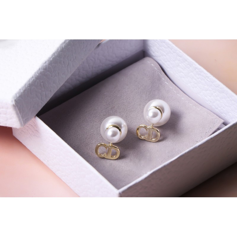 ต่างหูมุก CD มุกติดหลังหู (A103)