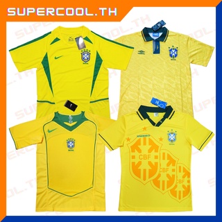 Brazil Home Vintage Jersey เสื้อทีมชาติบราซิล เสื้อBrazil เสื้อบราซิลย้อนยุค