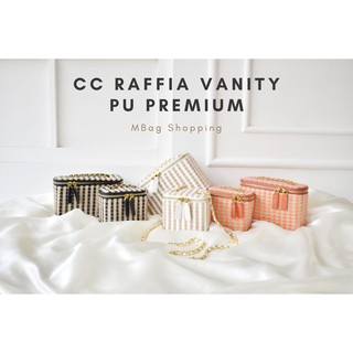 CC vanity Raffia น่ารักสไตล์เกาหลี mbagshop กระเป๋า กระเป๋าสะพายข้าง กระเป๋าสพายผญ กระเป๋าสตางค์