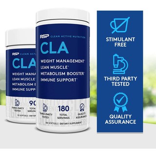 ⚡พร้อมส่ง⚡RSP Nutrition CLA [180เม็ด] ซีเอลเอ ลดการสะสมไขมัน