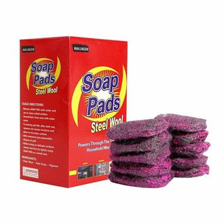 Soap Pads Steel wood ฟองน้ำขจัดคราบอัจฉริยะ