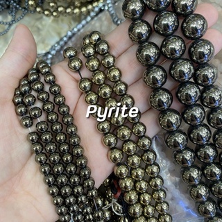 หินแร่ไพไรต์(Pyrite )6มิล 8มิล 10มิล