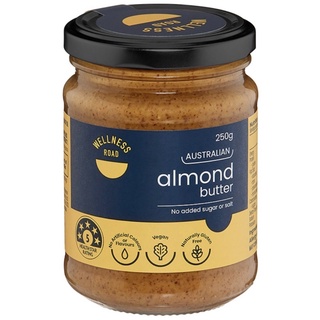 Coles Australian Almond butter no added sugar and salt เนยถั่วอัลมอนด์ ขนาด 250g