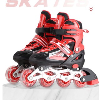 โรลเลอร์สเกต รองเท้าสเก็ต โรลเลอร์เบลด Roller Skate  (Red)