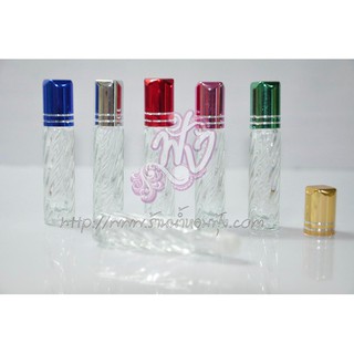 ขวดลูกกลิ้งเกลียว 5 ML.(1โหล) พร้อมส่ง ขวดเปล่า