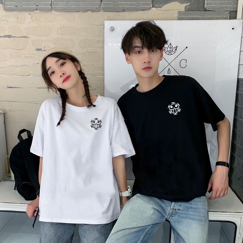 เสื้อทีเชิร์ตเสื้อยืดคอกลมแฟชั่นSportขาว-ดำ พร้อมส่ง T-343