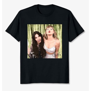 เสื้อยืดผ้าฝ้ายเสื้อยืดโอเวอร์ไซส์เสื้อยืดคอกลมแขนสั้นทรงสลิมฟิต Olivia Rodrigo And Taylor Swift สําหรับผู้ชายรองรับการป