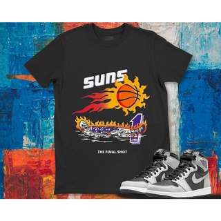 เสื้อยืดพิมพ์ลายแฟชั่น เสื้อยืด ผ้าฝ้าย แบบนิ่ม ทรงหลวม ลายนกฟินิกซ์ Suns The Final Shot Devin