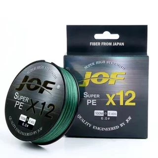 【จัดส่งจากกทม】X12 JOF สาย pe 100 เมตร by JOF สายพีอี ถัก 12 สลับสี JOF High Strength From Japan