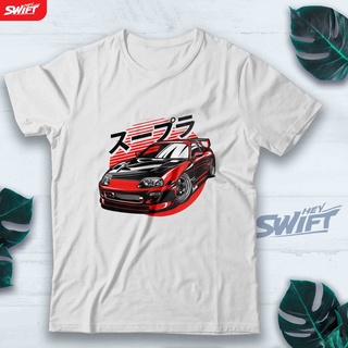 [S-5XL]เสื้อยืด พิมพ์ลาย TOYOTA SUPRA MKIV JDM LEGENDS JAPAN สไตล์ญี่ปุ่น