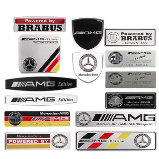 สติกเกอร์โลหะตราสัญลักษณ์ สำหรับ Mercedes Benz W203 W204 W168 CLA GLA GLK AMG Brabus