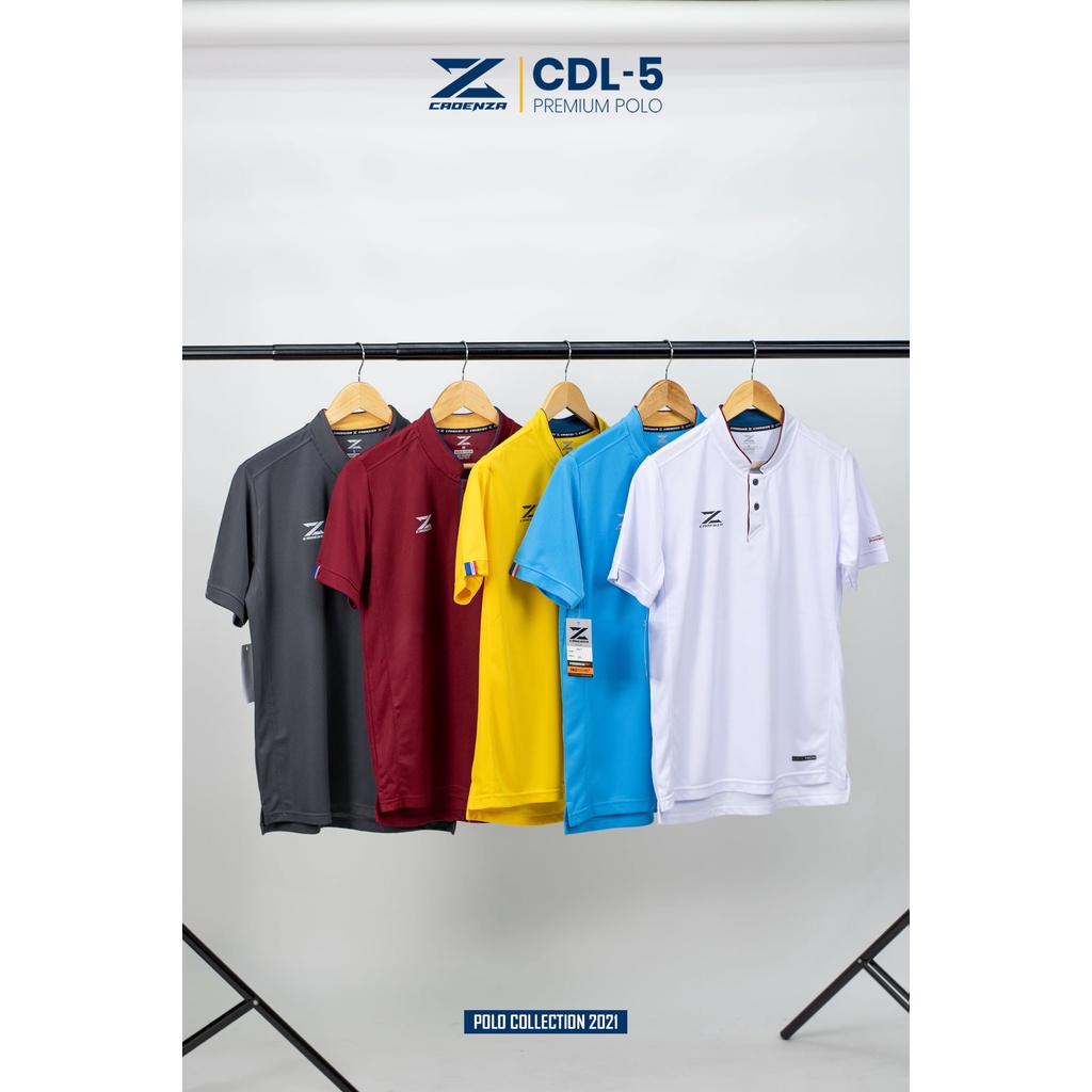 เสื้อโปโลชาย คอจีน Cadenza รุ่น CDL-5 ของแท้ 100% ไซส์ไหญ่ 2XL-F - รูปที่ 2