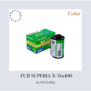 พร้อมส่ง ฟิล์มสี fujicolor superia x-tra 400 ฟิล์มใหม่ 36รูป *1ม้วน ฟิล์มถ่ายรูป ฟิล์ม