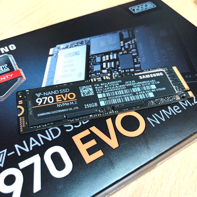 SSD SAMSUNG 970 EVO NVMe M.2 250GB