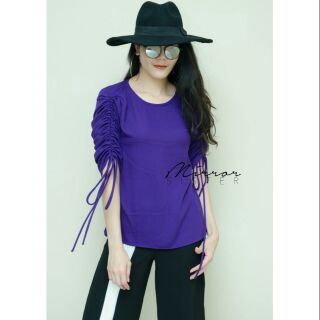 HoLo gathered sleeve BLoUSe