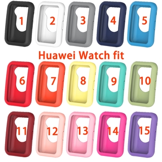 เคสนาฬิกา ชนิดซิลิโคน ป้องกันการกระแทก สำหรับ Huawei Watch Fit