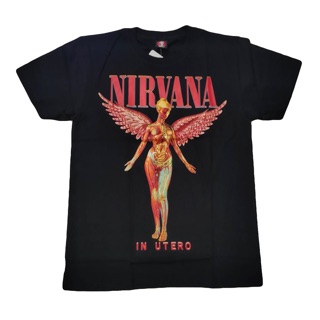 เสื้อยืดผ้าฝ้ายเสื้อวง Nirvana T shirt เสื้อวงร็อค NirvanaL XL  XXL 3XL