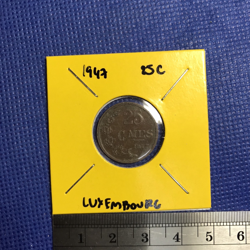 No.14889 ปี1947 LUXEMBOURG 25 CENTIMES เหรียญเก่า เหรียญต่างประเทศ เหรียญสะสม เหรียญหายาก ราคาถูก