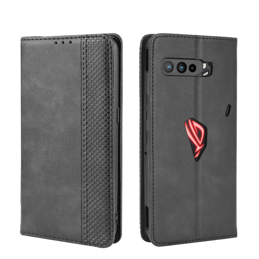 Asus ROG Phone 3 กระเป๋าสตางค์หนัง PU Asus ROG Phone 3 ROG3 Case Stand Holder Flip Cover
