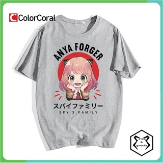 คอตต้อนคอกลมColorcoral Spy X Family เสื้อยืด พิมพ์ลายการ์ตูนอนิเมะ มังงะ 90s สีดํา สไตล์ฮาราจูกุ แฟชั่นฤดูร้อน สําหรับผู