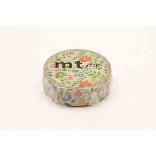 mt masking tape watercolor flower (MTEX1P109) / เทปตกแต่งวาชิ ลาย watercolor flower แบรนด์ mt masking tape ประเทศญี่ปุ่น