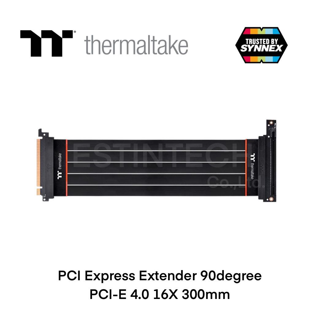 RISER CABLE (สายพีซีไอ) THERMALTAKE TT PREMIUM PCI-E 4.0 16X 90degree EXTENDER 300MM ของใหม่ประกัน 1 ปี