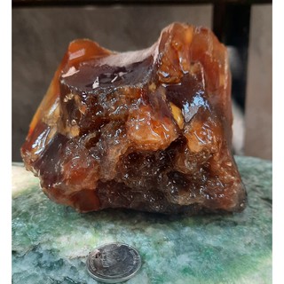 ก้อนดิบคาร์เนเลี่ยนอาเกต(Agate) หรือ โมรา "หินแห่งความสมดุล"