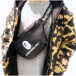 A Bathing Bape Jual Waist Bag ของแท้100% กระเป๋าคาดเอวและอก @mrtime699