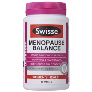 Swisse Ultiboost Menopause Balance 60 Tablets อาหารเสริมสำหรับวัยหมดประจำเดือน