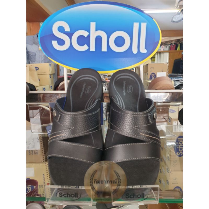 Scholl  FEO รองเท้าหนังสกอลล์รุ่น เฟโอ สวมสำหรับผู้ชาย #1