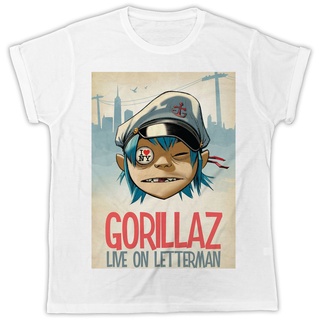 เสื้อยืด ผ้าฝ้าย พิมพ์ลายโปสเตอร์ภาพยนตร์ Gorillaz NBF3F23R97R ER66WR11250 SD23WQ11438 สําหรับผู้ชายเสื้อยืด