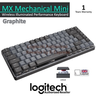 Logitech MX Mechanical Mini Wireless Keyboard [ Linear-Switch ] แป้นภาษาอังกฤษเท่านั้น ของแท้ ประกันศูนย์ 1ปี