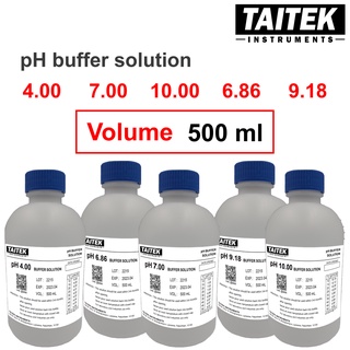 pH Buffer Solution 4.00 6.86 7.00 9.18 10.00 Calibration Solutions for pH Meters (500 mL)