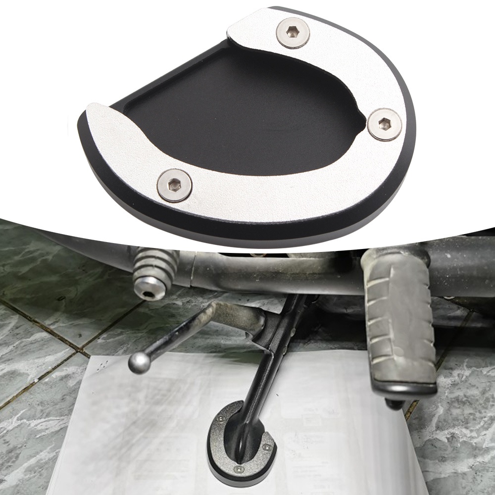 Motorcycle Kickstand Foot Side Stand Extension Pad Support Plate For TRIUMPH Bonneville