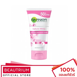 GARNIER Skin Naturals Sakura White Pinkish Foam ผลิตภัณฑ์ทำความสะอาดผิวหน้า 150ml