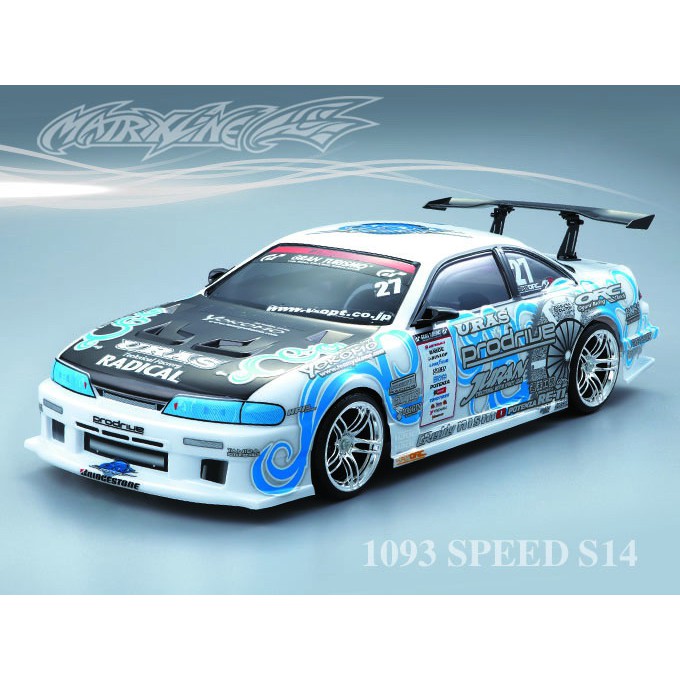 1/10 RC NISSAN 1093 SPEED S14 body shell 190 มม.กว้าง hsp hpi traxxas Tamiya