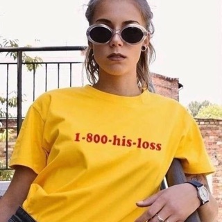 เสื้อยืดแฟชั่น DISTRO 1-800-his-loss