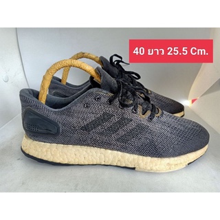 Adidas แท้ Size 40 ยาว 25.5 รองเท้ามือสอง ผ้าใบ แฟชั่น ทำงาน ลำลอง เที่ยว เกรด A+(P)