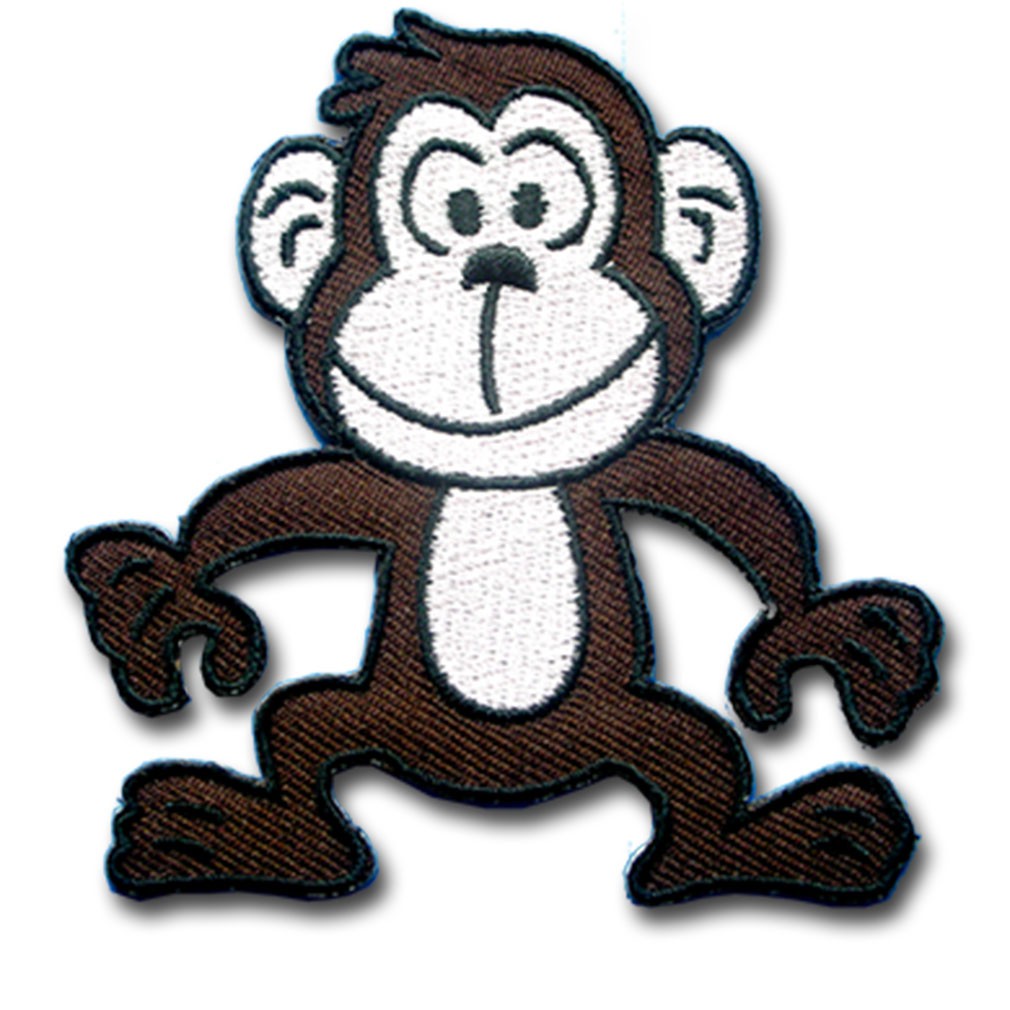 อาร์ม ตัวรีด ตัวรีดติดเสื้อ อาร์มติดเสื้อ การ์ตูน เด็ก สัตว์ Monkey Patch ลิง กล้วย Banana cartoon