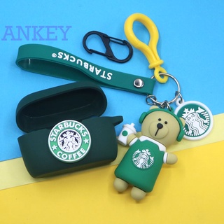 Jabra Elite Active 75T / Elite 85T / 65T Case Bluetooth Headset Silicone Protection Cool Cartoon Star Coffee Bear Pendant