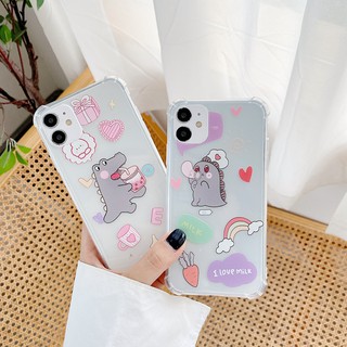 เคสซิลิโคน เคสกันกระเเทก สำหรับโทรศัพท์รุ่น 11/11Pro 11pro Max X XR XS XS MAX 6 7 8 plus#818