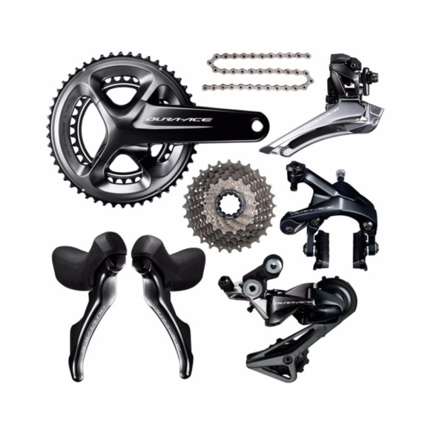 ชุดเกียร์เสือหมอบ shimano รุ่น dura-ace fc-r9100